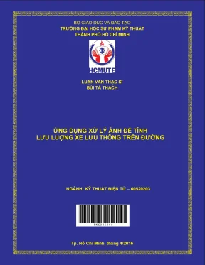 Hcmute ứng dụng xử lý ảnh để tính lưu lượng xe lưu thông trên đường