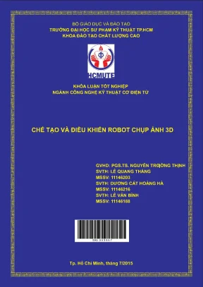 Đồ án hcmute chế tạo và điều khiển robot chụp ảnh 3d
