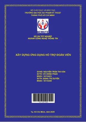 Đồ án hcmute xây dựng ứng dụng hỗ trợ đoàn viên