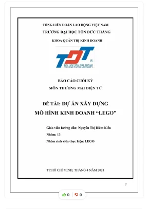 Tiểu luận mô hình lego choose your own meal website bán các th c ph m có l i ự ẩ ợ cho s c kh e
