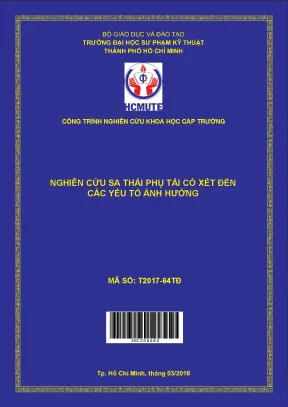 Hcmute nghiên cứu sa thải phụ tải có xét đến các yếu tố ảnh hưởng
