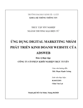 Tiểu luận ứng dụng digital marketing nhằm phát triển kinh doanh website của adsweb
