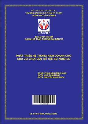 Đồ án hcmute phát triển hệ thống kinh doanh cho khu vui chơi giải trí trẻ em kidsfun