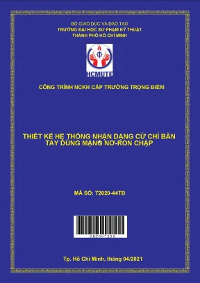 Hcmute thiết kế hệ thống nhận dạng cử chỉ bàn tay dùng mạng nơ ron chập