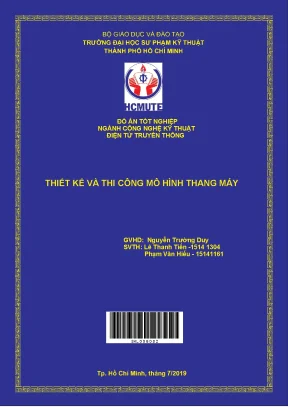 Đồ án hcmute thiết kế và thi công mô hình thang máy