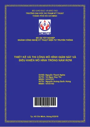 Đồ án hcmute thiết kế và thi công mô hình giám sát và điều khiển mô hình trồng nấm rơm