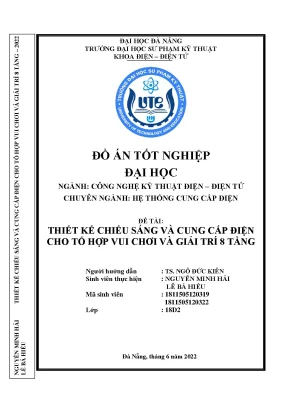 Thiết kế chiếu sáng và cung cấp điện cho tổ hợp vui chơi và giải trí 8 tầng