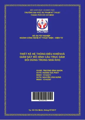 Đồ án hcmute thiết kế hệ thống điều khiển và giám sát mô hình cầu trục dầm đôi dùng trong nhà kho