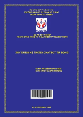 Đồ án hcmute xây dựng hệ thống chatbot tự động