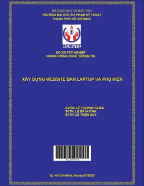 Đồ án hcmute xây dựng website bán laptop và phụ kiện