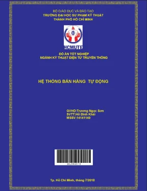 Đồ án hcmute hệ thống bán hàng tự động