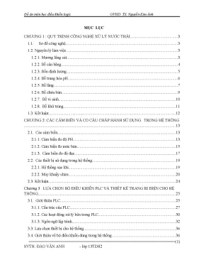 Đồ án môn học điều khiển logic