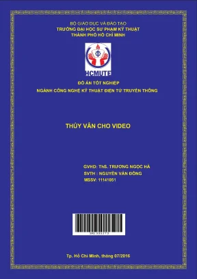 Đồ án hcmute thủy vân cho video