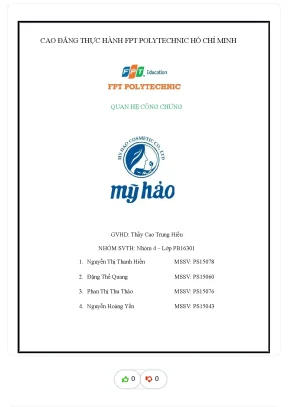 Sơ lược về doanh nghiệp công ty cổ phần hóa mỹ phẩm mỹ hảo