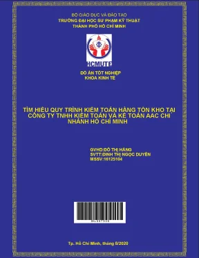 Đồ án hcmute tìm hiểu quy trình kiểm toán hàng tồn kho tại công ty tnhh kiểm toán và kế toán aac chi nhánh hồ chí minh