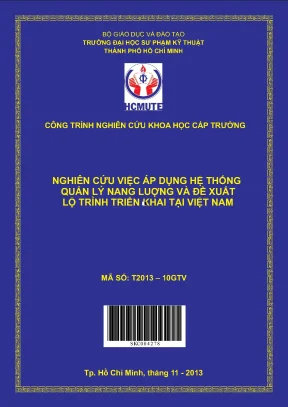 Hcmute nghiên cứu áp dụng hệ thống quản lý năng lượng và đề xuất lộ trình triển khai tại việt nam