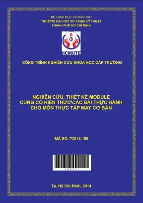 Hcmute nghiên cứu thiết kế module củng cố kiến thức các bài tập thực hành cho môn thực tập may cơ bản