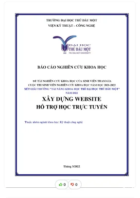 Xây website dựng hỗ trợ học trực tuyến