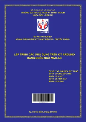 Đồ án hcmute lập trình các ứng dụng trên kit arduino bằng ngôn ngữ matla