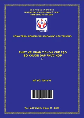 Hcmute thiết kế phân tích và chế tạo bộ khuôn dập phức hợp