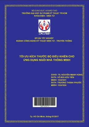Đồ án hcmute tối ưu kích thước bộ điều khiển cho ứng dụng ngôi nhà thông minh