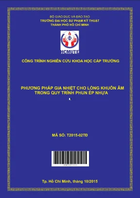 Hcmute phương pháp gia nhiệt cho lòng khuôn âm trong quy trình phun ép nhựa