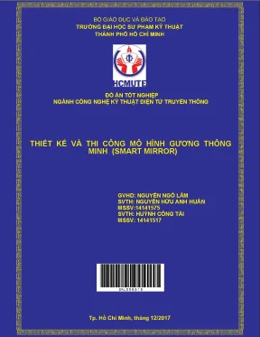 Đồ án hcmute thiết kế và thi công mô hình gương thông minh