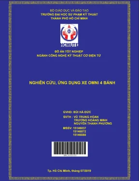 Đồ án hcmute nghiên cứu ứng dụng xe omni 4 bánh