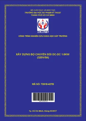 Hcmute xây dựng bộ chuyển đổi dc dc 1 6kw 320v 5a