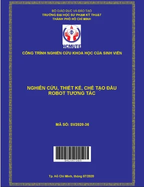 Hcmute nghiên cứu thiết kế chế tạo dầu robot tương tác