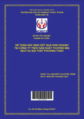 Đồ án hcmute kế toán xác định kết quả kinh doanh tại công ty tnhh sản xuất thương mại dịch vụ nội thất phương thảo