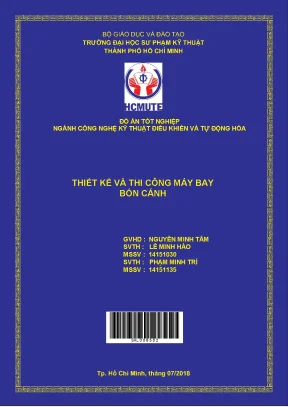Đồ án hcmute thiết kế và thi công máy bay bốn cánh