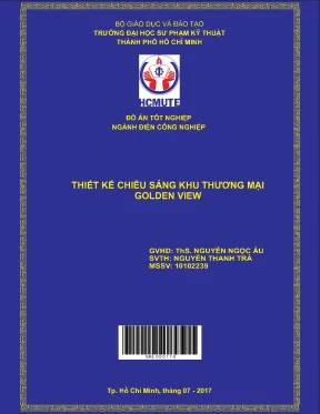 Đồ án hcmute thiết kế chiếu sáng khu thương mại golden view
