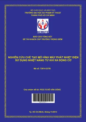 Hcmute nghiên cứu chế tạo mô hình máy phát nhiệt điện sử dụng nhiệt năng từ khí xả động cơ