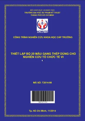 Hcmute thiết lập bộ 20 mẫu gang thép dùng cho nghiên cứu tổ chức tế vi