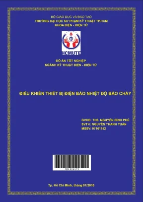 Đồ án hcmute điều khiển thiết bị điện báo nhiệt độ báo cháy