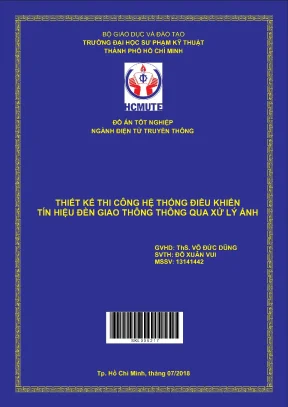 Đồ án hcmute thiết kế thi công hệ thống điều khiến tín hiệu đèn giao thông qua xử lý ảnh