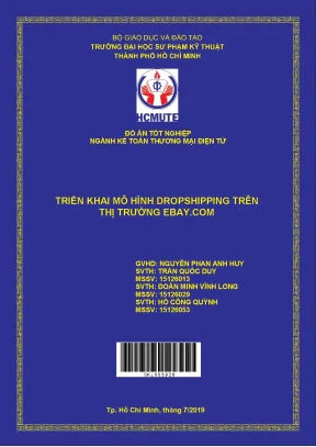 Đồ án hcmute triển khai mô hình dropshipping trên thị trường ebay