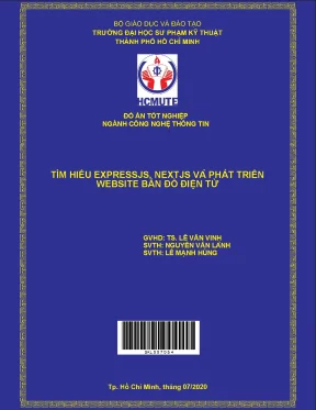 Đồ án hcmute tìm hiểu expressjs nextjs và phát triển website bán đồ điện tử
