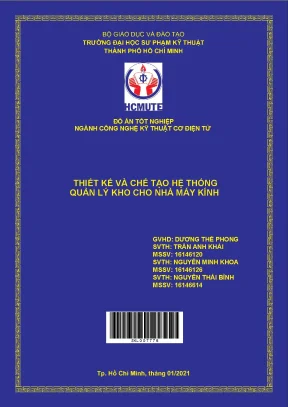 Đồ án hcmute thiết kế và chế tạo hệ thống quản lý kho cho nhà máy kính