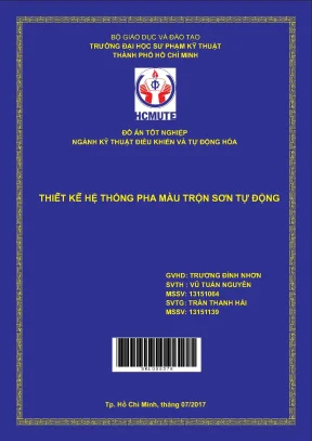 Đồ án hcmute hệ thống pha màu trộn sơn tự động