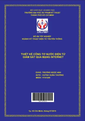 Đồ án hcmute thiết kế công tơ nước điện tử giám sát qua mạng internet