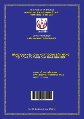 Đồ án hcmute nâng cao hiệu quả hoạt động bán hàng tại công ty tnhh giải pháp nhà bếp