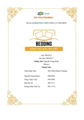 Tiểu luận tên thương hiệu bedding nâng niu giấc mơ việt