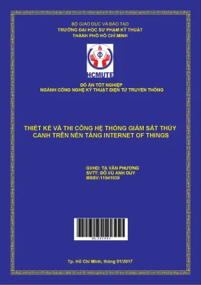 Đồ án hcmute thiết kế và thi công hệ thống giám sát thủy canh trên nền tảng internet of things
