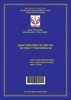 Đồ án hcmute hoàn thiện công tác đào tạo tại công ty tnhh bosch vn