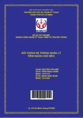 Đồ án hcmute xây dựng hệ thống quản lý tiêm ngừa chó mèo