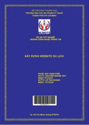 Đồ án hcmute xây dựng website du lịch