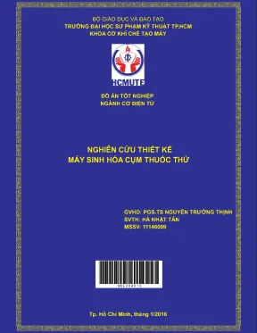Đồ án hcmute nghiên cứu thiết kế máy sinh hóa cụm thuốc thử