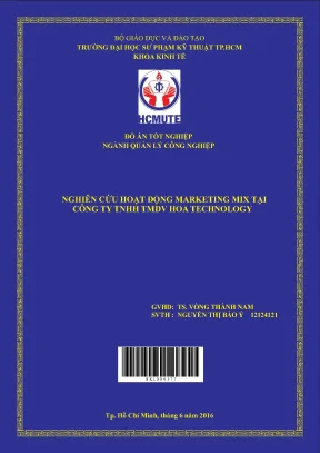 Đồ án hcmute nghiên cứu hoạt động marketing mix tại công ty tnhh tmdv hoa technology